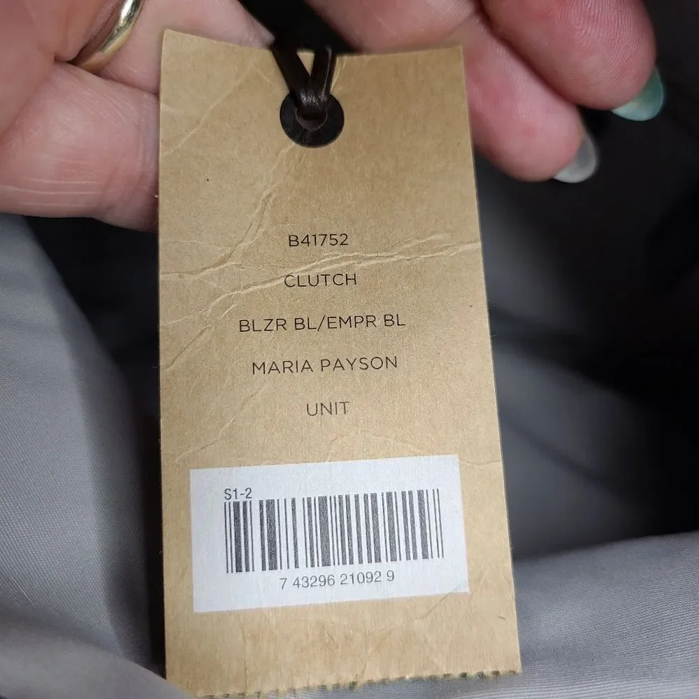 Cole Haan x Maria Sharapova Two Tone Blue Clutch NWT‎